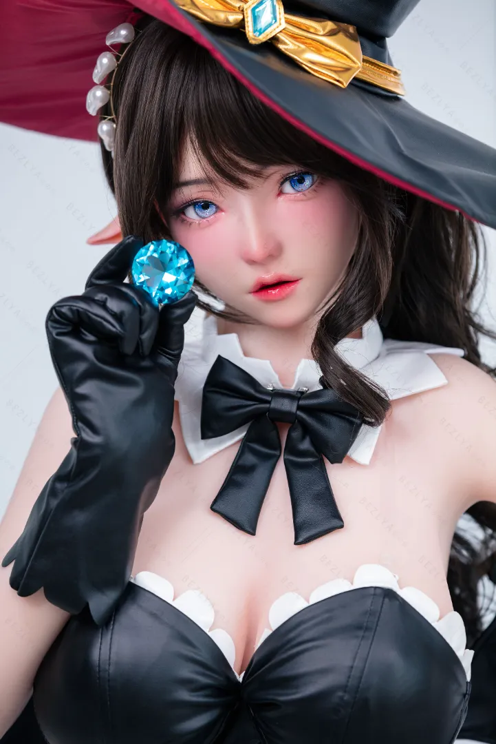 155cm (5ft1) G-Cup Fantasy Elf Succubus Silicone Head + TPE Body Hybrid Sex Doll xiaocanglan, ROS Head